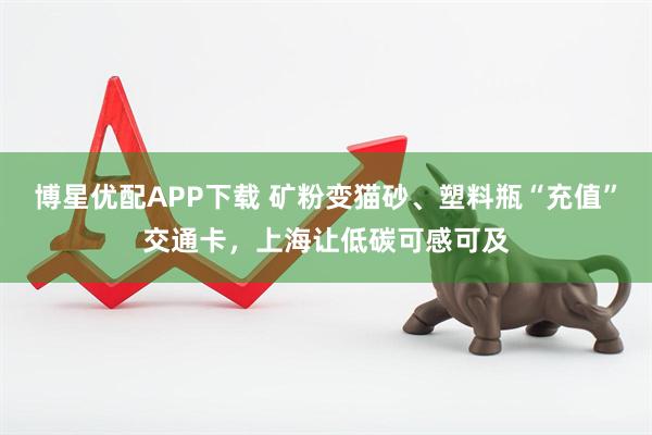 博星优配APP下载 矿粉变猫砂、塑料瓶“充值”交通卡，上海让低碳可感可及